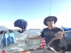 Captain out on the Bay