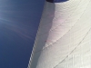 Solar Beams on Front Sail